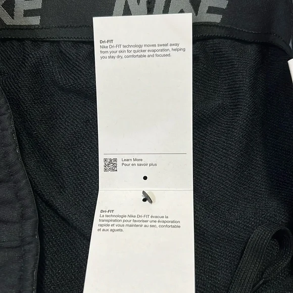 Nike DRI - FIT Black Sweatpants with Tapered Fit - US Men's Large - Picture 10 of 13